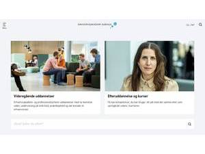 Business Academy Aarhus's official website homepage screenshot