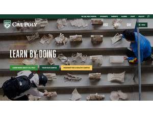 California Polytechnic State University, San Luis Obispo's official website homepage screenshot