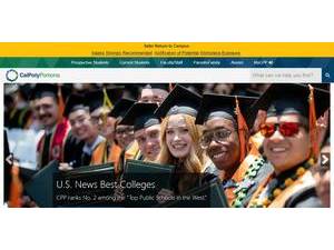 California State Polytechnic University, Pomona's official website homepage screenshot