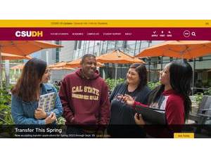 California State University, Dominguez Hills's official website homepage screenshot