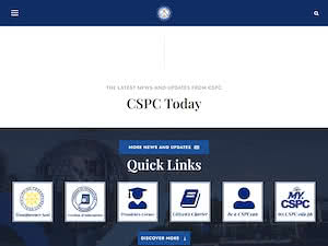 Camarines Sur Polytechnic Colleges's official website homepage screenshot