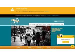 Cambridge College's official website homepage screenshot