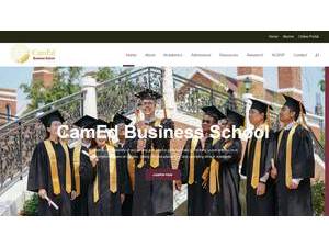 CamEd Business School's official website homepage screenshot