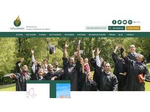 Campus Adventiste du Salève's official website homepage screenshot