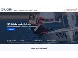 Campus Bio-Medico University of Rome's official website homepage screenshot