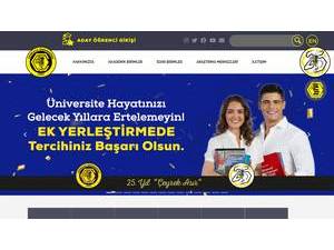 Çankaya Üniversitesi's official website homepage screenshot