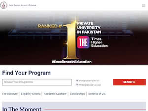 Capital University of Science and Technology's official website homepage screenshot