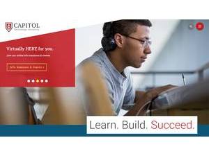 Capitol Technology University's official website homepage screenshot