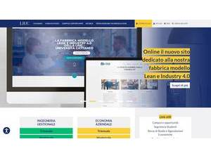 Carlo Cattaneo University's official website homepage screenshot