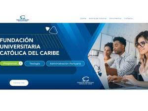 Catholic University Foundation of the Caribbean's official website homepage screenshot