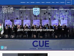 Catholic University in Erbil's official website homepage screenshot