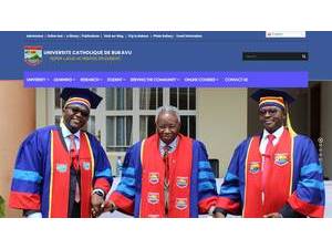 Catholic University of Bukavu's official website homepage screenshot