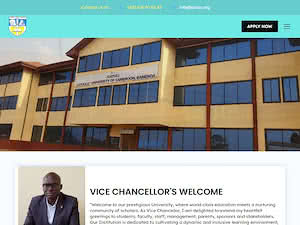 Catholic University of Cameroon's official website homepage screenshot
