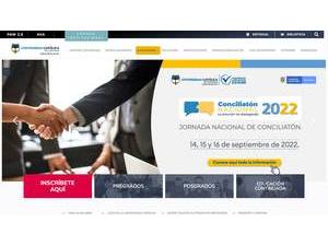 Catholic University of Colombia's official website homepage screenshot