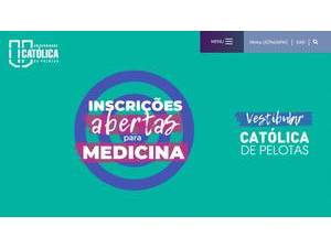 Catholic University of Pelotas's official website homepage screenshot