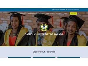 Catholic University of Rwanda's official website homepage screenshot