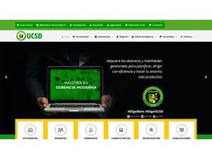 Catholic University of Santo Domingo's official website homepage screenshot