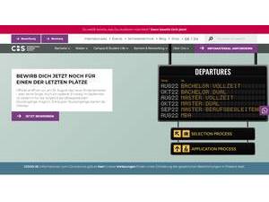 CBS International Business School's official website homepage screenshot