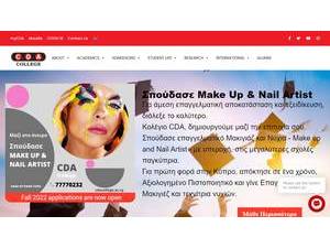 C.D.A. College's official website homepage screenshot