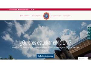 Celaya University's official website homepage screenshot