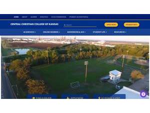 Central Christian College of Kansas's official website homepage screenshot