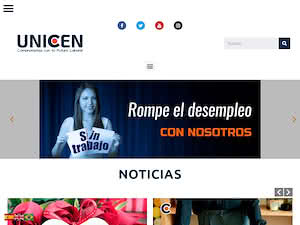 Central University, Bolivia's official website homepage screenshot