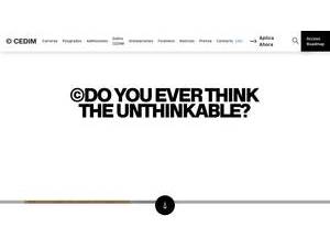 Centro de Estudios Superiores de Diseño de Monterrey S.C.'s official website homepage screenshot