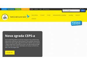 CEPS-Centar za poslovne studije's official website homepage screenshot