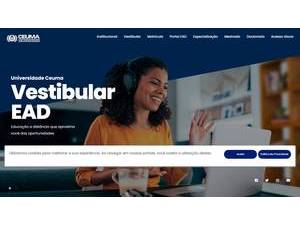 Ceuma University's official website homepage screenshot