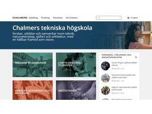 Chalmers University of Technology's official website homepage screenshot