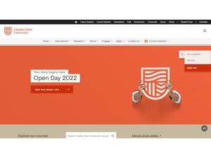 Charles Sturt University's official website homepage screenshot