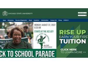 Chicago State University's official website homepage screenshot