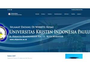 Christian University of Indonesia, Paul's official website homepage screenshot