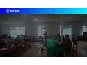 Christian University of Indonesia, Tomohon's official website homepage screenshot