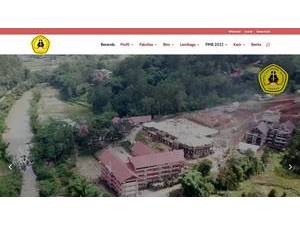 Christian University of Indonesia, Toraja's official website homepage screenshot