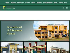 Chukwuemeka Odumegwu Ojukwu University's official website homepage screenshot