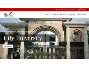 City University's official website homepage screenshot