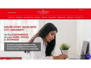 City University of Malaysia's official website homepage screenshot