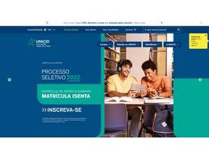 City University of Sao Paulo's official website homepage screenshot