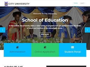 City University of Science and Technology's official website homepage screenshot