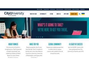 City University of Seattle's official website homepage screenshot