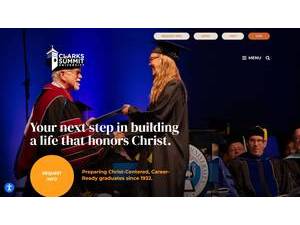Clarks Summit University's official website homepage screenshot