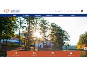 Clayton State University's official website homepage screenshot