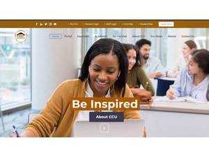 Coal City University's official website homepage screenshot