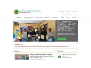 Cokroaminoto University of Palopo's official website homepage screenshot