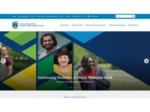 Coláiste na hOllscoile, Baile Átha Cliath's official website homepage screenshot