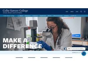 Colby-Sawyer College's official website homepage screenshot