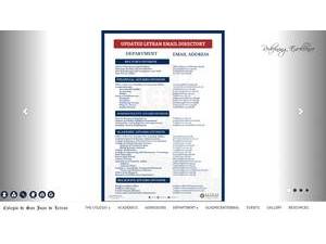 Colegio de San Juan de Letran's official website homepage screenshot