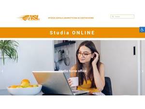 College for Foreign Languages in Częstochowa's official website homepage screenshot