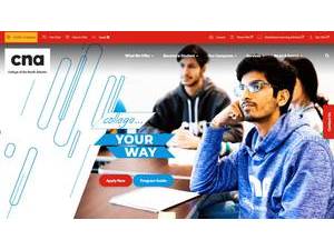 College of the North Atlantic's official website homepage screenshot